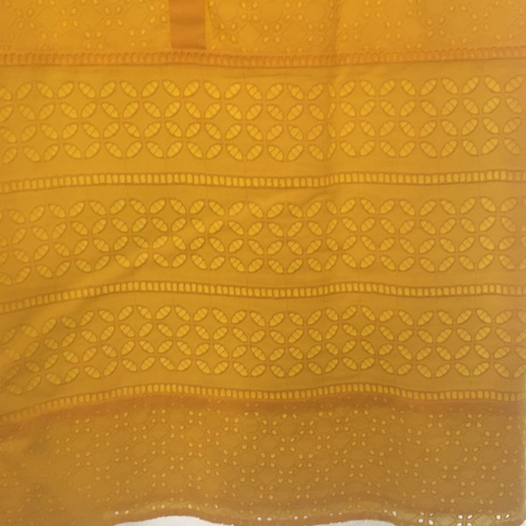 Ann Taylor LOFT Yellow Eyelet Sun Dress - Picture 3 of 7